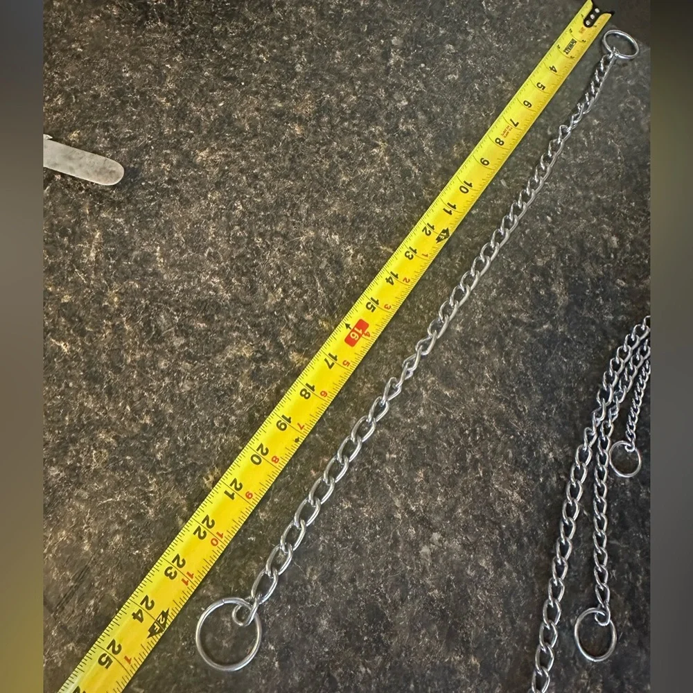 4 choke chains 14”, 20”, 22” and 24” EUC